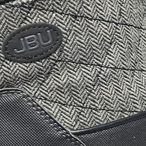 JBU by Jambu Black Herringbone Jane Faux Fur Lined Boot Bootie Womens 10M - Picture 12 of 13